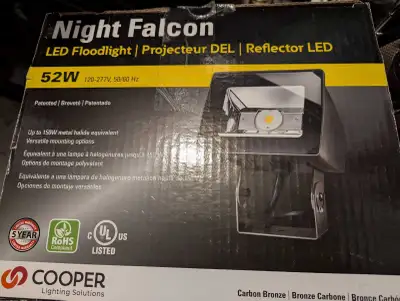 Brighten up your outdoor space with this brand new Cooper Lighting Solutions Night Falcon 52W LED fl...
