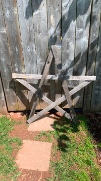 Rustic Wooden Star Wall Decoration