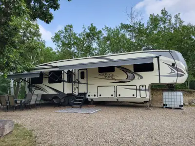 Used very little, second owners. Camper is parked at a seasonal site from May to September and store...