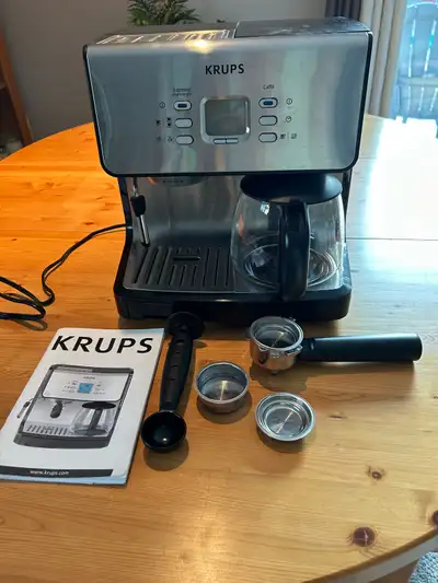 Krups XP2070 Espresso/Coffee Maker for PARTS ONLY, View more