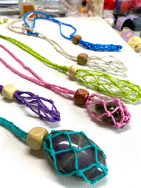 Macrame necklaces 