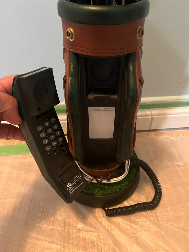 Golf Phone vintage golf bag  in Home Phones & Answering Machines in Barrie - Image 3