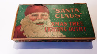 Vtg Christmas Lights - Santa Claus Xtree Lighting Outfit - C1926
