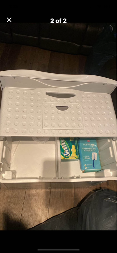 1 Washer or dryer pedestal. In great condition no longer need got a new machine. Great for storage!