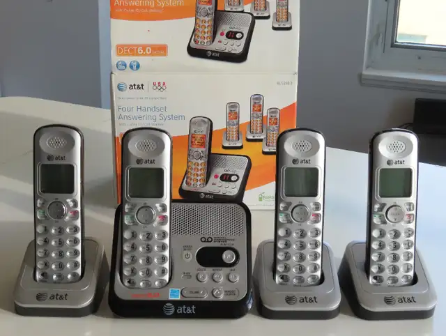 AT&T 4 Handset DECT 6.0 Cordless Answering System with Caller ID in Home Phones & Answering Machines in City of Toronto - Image 5
