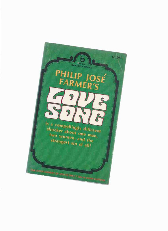 Rare Philip Jose farmer Brandon House edition Love Song in Fiction in Oakville / Halton Region