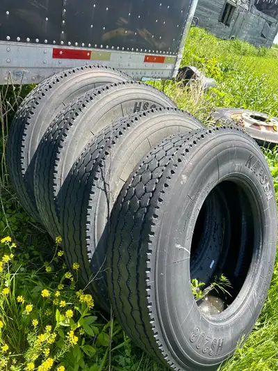 Used 11R24.5 four used tires $320 for all four price is Firm pick up is in melancthon township if yo...