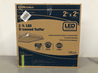 Metalux 2’x2’ LED Troffer panel, dimmable, 120V/277V2400 lumens