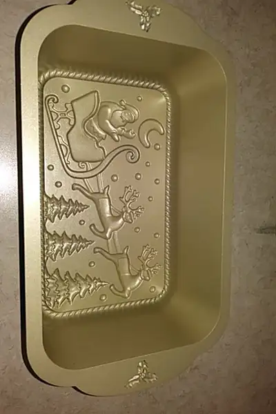 PC Non-Stick cast Holiday Christmas 3D  Loaf pan, View more