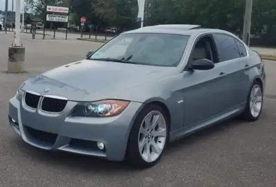Very unique and rare spec optioned E90 330i Msport in Arktis Mettalic with white Ivory interior, Rwd...