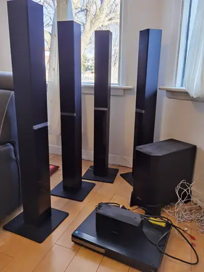 6 speakers + 1 DVD player (Pioneer), View more
