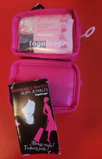 8 Brand New in Package TAGALONGS Disposable Panties, View more