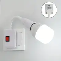 E27 Plug-in Lamp Socket Adapter With Switch