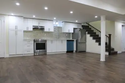 2 bedroom, 1 bathroom spacious basement for Rent