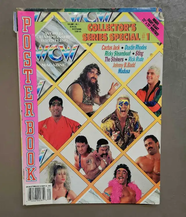 VINTAGE 1990S WWF PRESENTS WRESTLING  POSTERS MAGAZINE SETS WWE in Arts & Collectibles in Oakville / Halton Region - Image 7