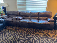 Leather Sofa, Love Seat and Chair