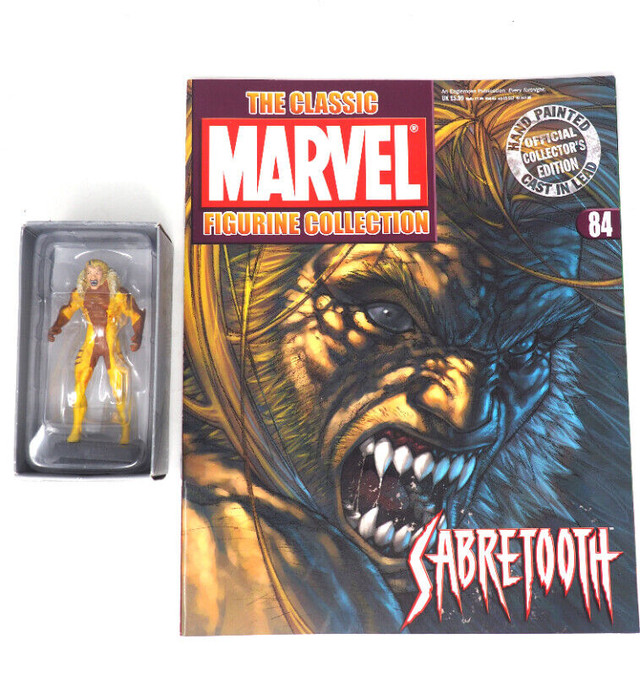 Eaglemoss DC Comics Sabretooth Action Figure w/ Magazine in Arts & Collectibles in St. Albert