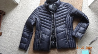 Lady puffer jacket by GUESS, slim look to it,clean, no smell blk