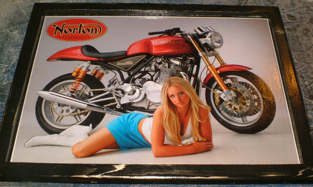Classic Motorcycle pics - framed - Ad #1-Suzuki, Triumph, Norton in Other in Moncton - Image 4