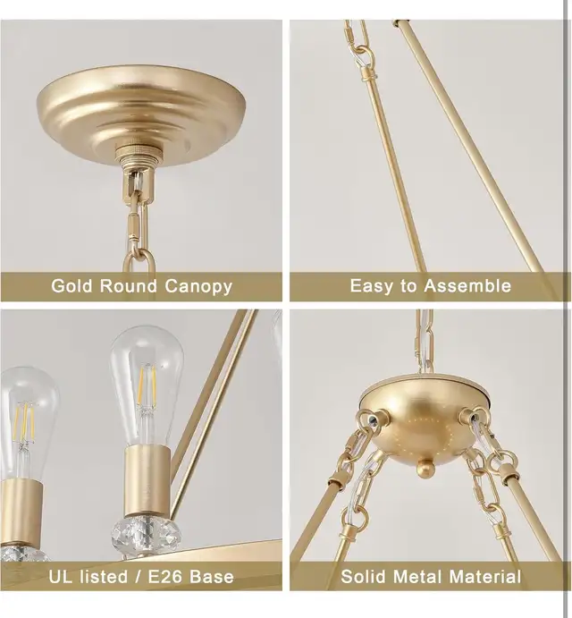 CoyRizds Gold Wagon Wheel Chandelier 48" 24-Lights in Indoor Lighting & Fans in City of Toronto - Image 7