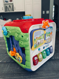 Baby activity cube with lights, sounds & working batteries
