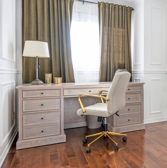 Modern Farmhouse Solid Oak Executive Desk Other Ottawa Kijiji