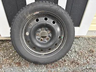 Bridgestone BLIZZAK WS90 Winter tires on steel rims 205/55R16. Good condition. Bought new in 2023. U...