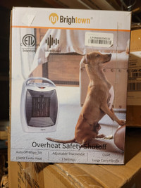 Brightown Portable Electric Space Heater: 1500W/750W