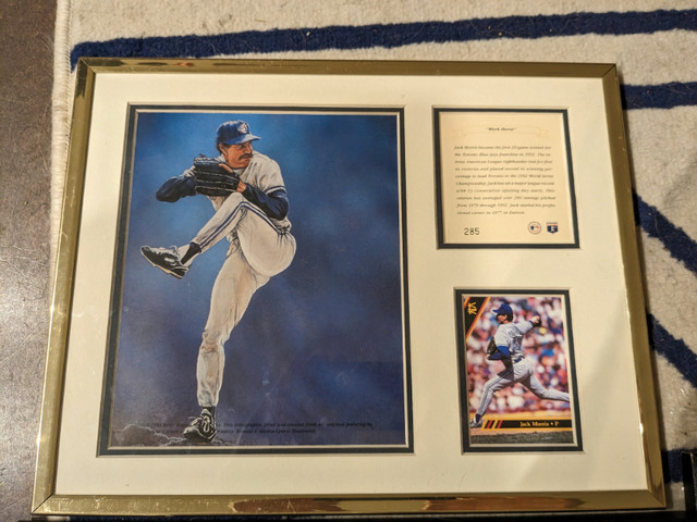 1993 Joe Carter and Jack Morris Lithographs in Arts & Collectibles in Trenton - Image 2