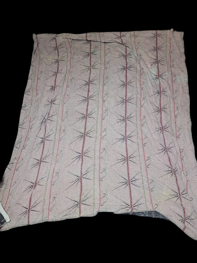 Burgundy star design throw blanket. Home decor. Location - Farm house basement south side. PLEASE re...