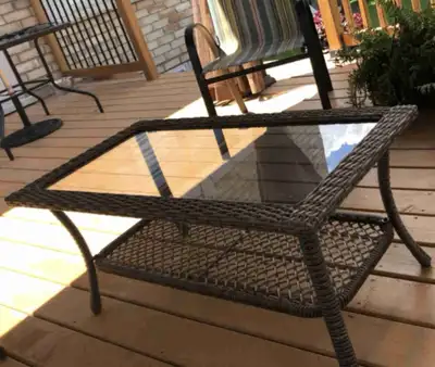 CANVAS All-Weather Wicker Outdoor/Patio Coffee Table w, View more