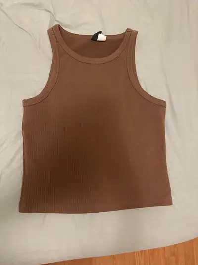 brown tank top , View more