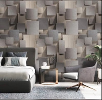 3D modern non woven wallpaper 
