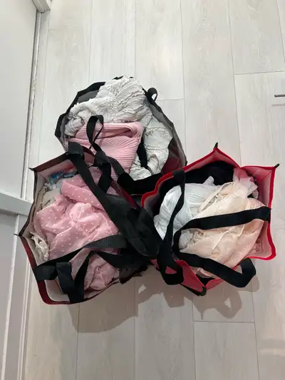 Set of maternity bras, dresses, clothes (L), View more