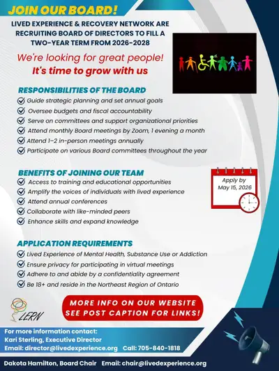 Volunteer Recruitment for Board of Directors!, View more