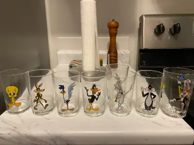 Warner brothers 1989 collection glasses., View more
