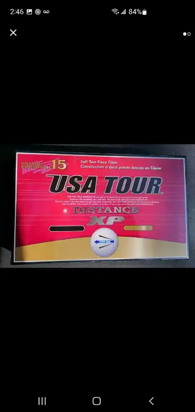 12PK USA TOUR DISTANCE XP GOLF BALLS $30 FIRM, View more