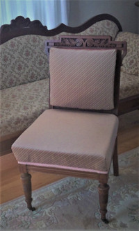 Antique Eastlake/Art Nouveau/Deco salon chairs (2 available)