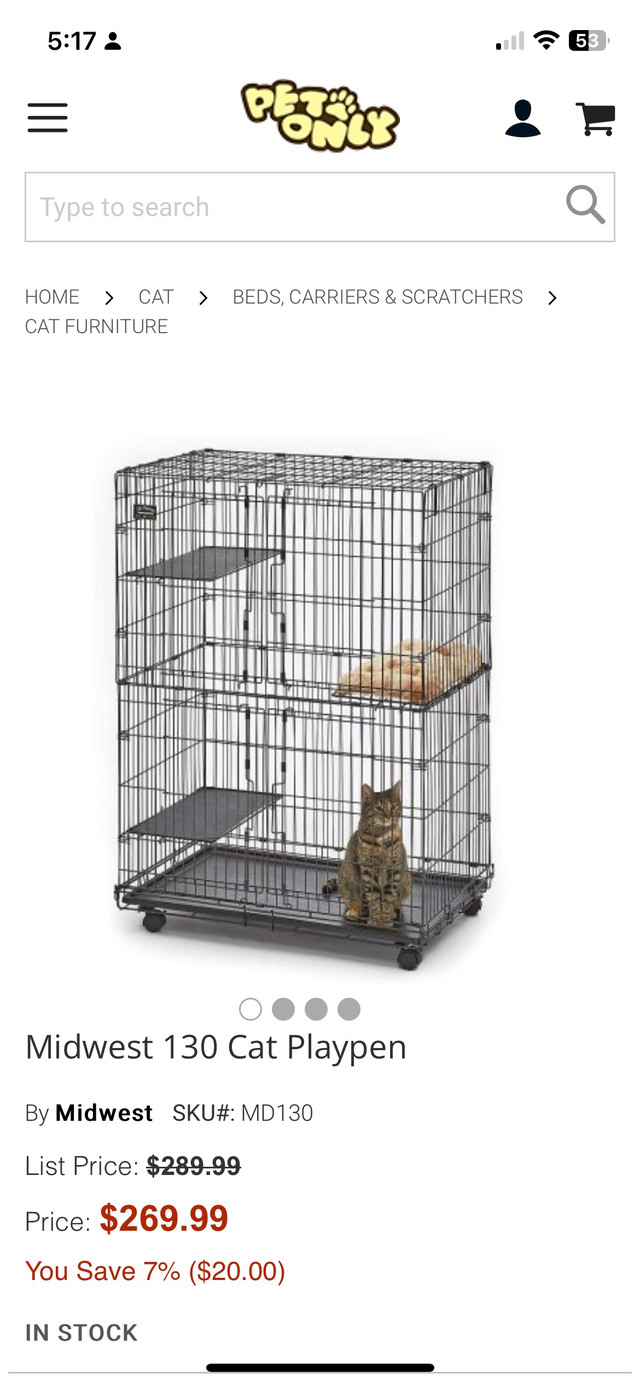 cat cage  in Accessories in La Ronge