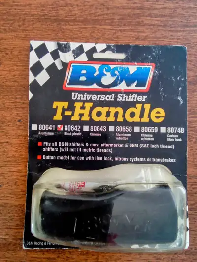 New B&M Shifter Knobs. Black plastic. They come with adapters for most shifter handles, so they will...
