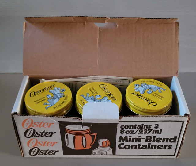 Vintage Oster Mini-Blend Containers 8oz - Brand New in the Box in Arts & Collectibles in Oshawa / Durham Region - Image 2