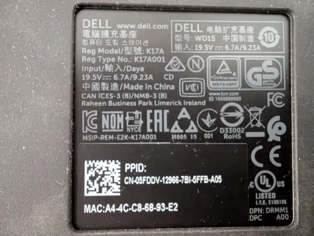 Dell WD15 Laptop Dock in Laptop Accessories in Edmonton - Image 3
