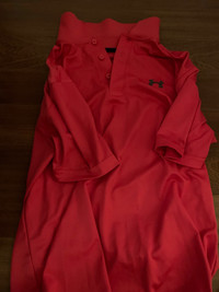 Under armour golf polo shirt bright color size medium