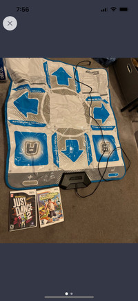 Wii dance mat & Wii games for sale 