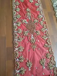 Beaded table cloth