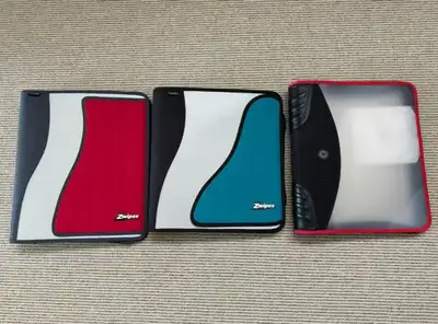 Brand new zipper binders, View more