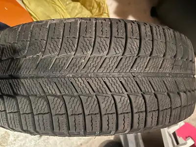 Used one season, 4 Michelin X-Ice 205/55 R16 On steel rims with 5x 114.3 bolt pattern, 60.1mm bore.