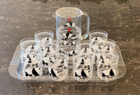 Panda Magic Plastic Pitcher and glasses Set