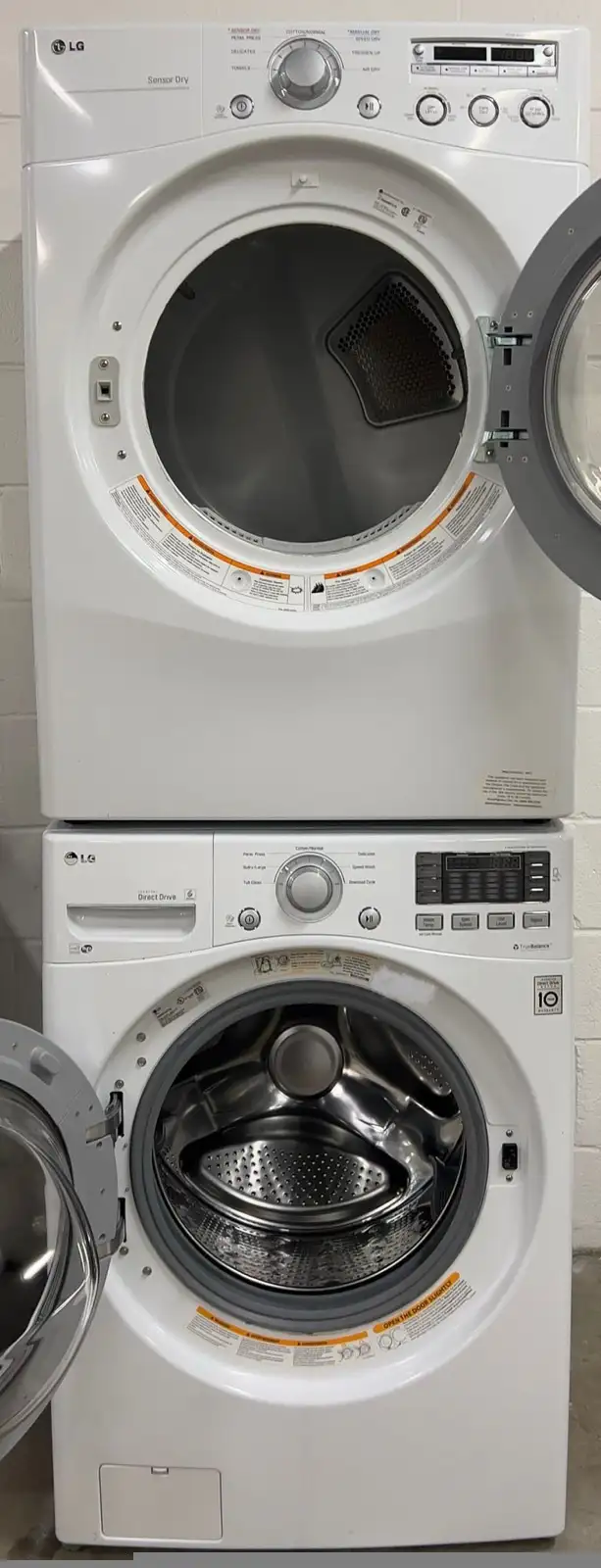 SALE! Stackable Set “LG” Washer/Dryer H39/W27/D29 in Washers & Dryers in City of Toronto - Image 3