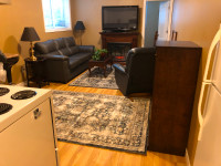 One bedroom fully furnished basement apartment.